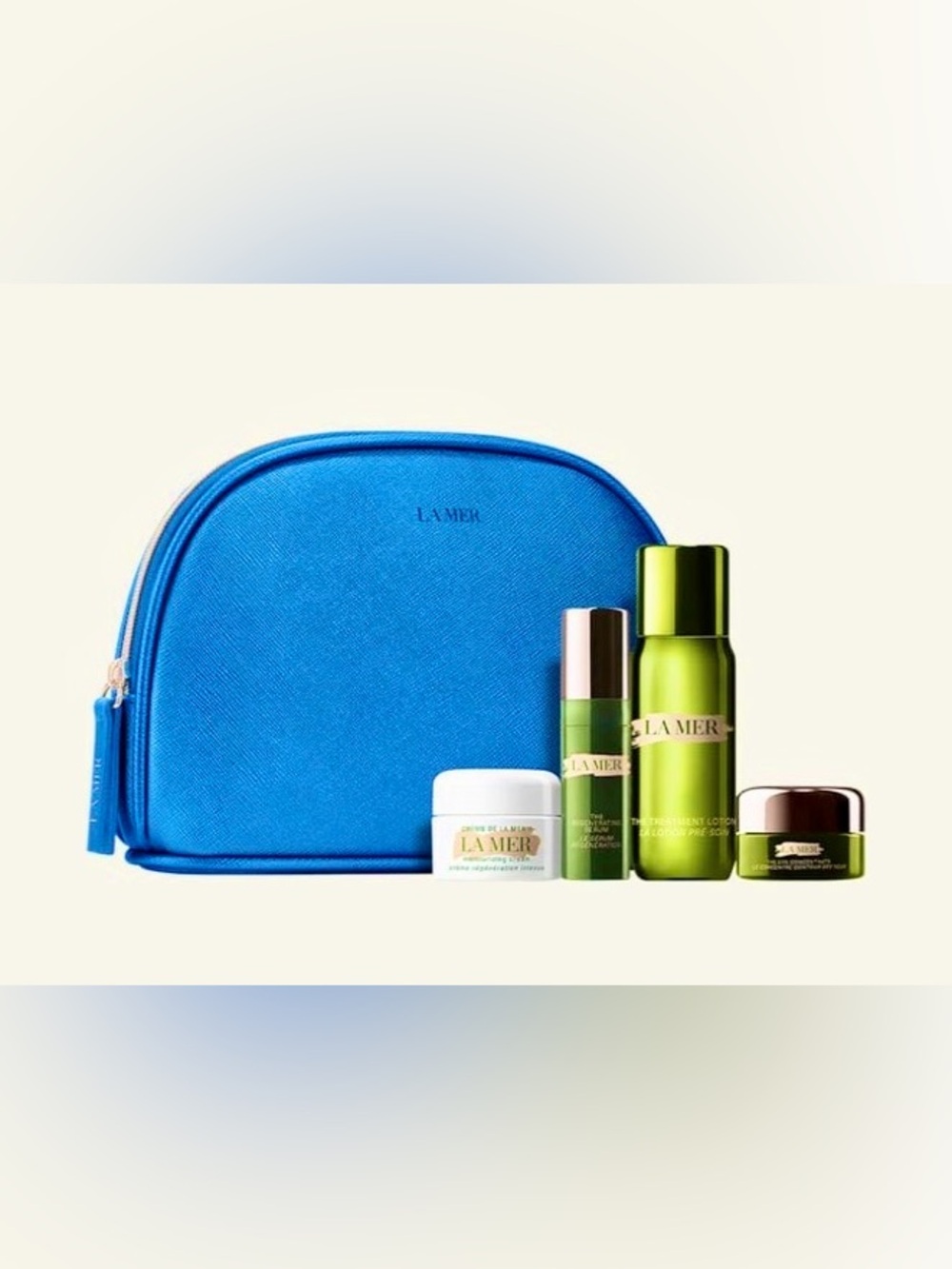 La Mer Pouch and Travel Skincare Set